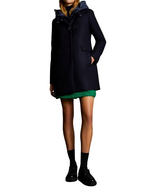Cappotto Donna Blu con cappuccio FAY | NAW59473430SGLU809